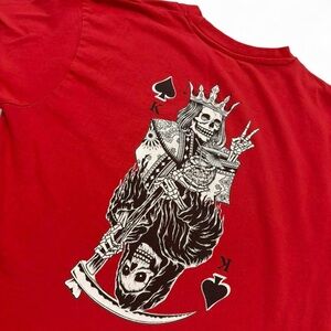 King of Spades Y2K Red Graphic Tee